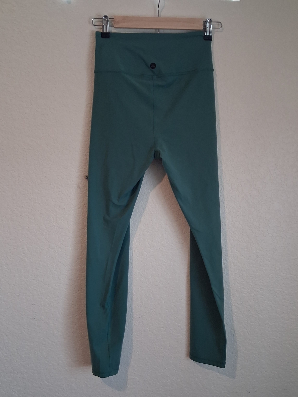 prAna High Rise Pocket Leggings Women XL Teal Green Athletic Yoga Pants 1972181